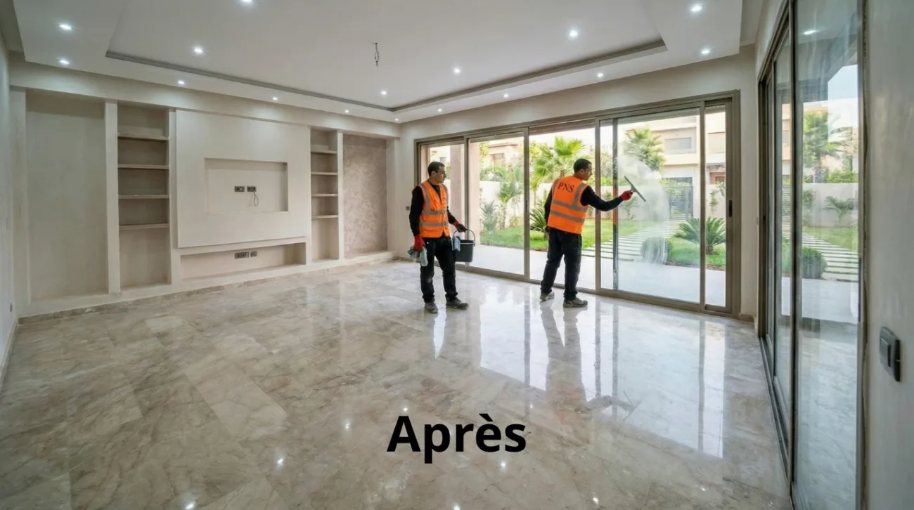 Nettoyage fin de chantier et après travaux Après